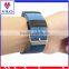 Canvas Fabric Genuine Leather Smart Watch Band Replacement Strap With Adapter Metal Clasp for Apple Watch 38mm 42mm