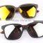 JMP618 Yellow Mirror Lens UV400 Wood Pattern Sunglasses