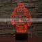 Wholesale Baymax LED 3D Illusion Night Light Lamp, Acrylic Decorative With 7 Colors Multicor Changing