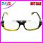 Horn eye wear frame with metal rimless sunglasses