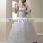 Luxury French design Ball Gown Wedding Dress / Gown Beaded Lace High Quality Mesh Plisse