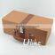 Leather beverage packing box luxury gift box packaging red wine package