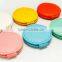 Promotion PU compact mirror,leather cosmetic mirror, MA156