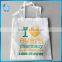 White non-woven fabric cloth hand bag for pharmacy products