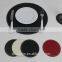 S/8 Round Faux Leather Coaster And Placemat Set,