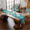 Chinese Style Flower-And-Bird Printed Polyester Table Runner
