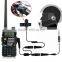 2 PIN Helmet Motorcycle Race Headset Earpiece For Ken-wood Baofeng Two Way Radio