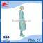 Disposable nonwoven SMS/PP medical gown with EO sterile bag packing