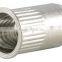 Open or closed end KNURLED blind rivet nuts with dome-, countersunk- + small counters.head in alu, steel, stainless steel A2