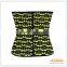 Newest Printing 100% Latex Underbust waist training corset with 9 steel bone 3 hook