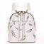 adjustable strap good quality competitive price leather girls backpack bag