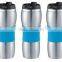 Double Wall Insulated Stainless Steel Vacuum Thermal Travel Coffee Mug With Silicone Wrap