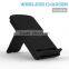 Customized logo 3 coil wireless charger qi standard wireless charger for blackberry