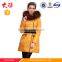 Yellow bomber jacket custom made trench coat woman winter down coat winter