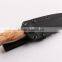 OEM fixed blade knife with D2 blade and white shadow wood handle