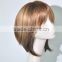 Short straight brown and blond wig football fans wig cartoon wig N335