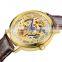 Stainless steel quartz analog sport mens watches
