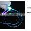 Best selling LED Lighted Noodle Cable,Smile Face Data Sync USB Charger,Cable for mobile phone