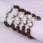 Natural Tiger Eye Bracelets, with Crystal Pave Freshwater Pearl Bracelet, Charm Beaded Gem stone Bracelet