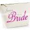 eco-friendly canvas cosmetic bag makeup