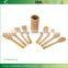 SP208 Sets of 8 Pcs Bamboo Kitchen Cooking Utensil in Bamboo Holder