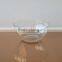 Salad glass bowl with colorful lid