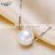 2016 new fashion 9-10mm round white freshwater jewel pearl pendant good design