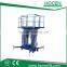 Aerial Maintenance Working Platform 200KG Hydraulic Electric Double Mast Lifting Table Price