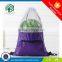 fabric drawstring clear plastic bag