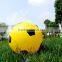 Bulk Green & Black Plastic Type PVC Soccer Balls For Promotion