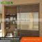 Sliding 2 door double color wardrobe design furniture bedroom