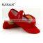 Cotton Soft Ballet Shoes Split Suede Sole Leather Toe BS304