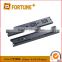 Full extension three fold soft close under mount concealed telescopic channel drawer slide