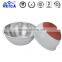 steel salad bowl with silicone bottom