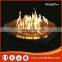 Outdoor fire pit table/patio heater/SUS drop in pan/fireglass/NG conversion kit/cover