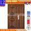 High quality and good price one and half door leaf frontsteel wood security door