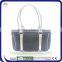 Distressed Straw Bag And Leather Decorative Bag
