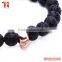 volcanic stone bracelet skull bracelet jewelry wholesale, skull bracelet men