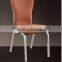 BH-YB8516 Elegant shake back banquet chair with brown fabric flex dining chair