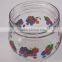 Grape Fruit Decal Printing Set Of 2Pcs Storage Food Glass Jar With Lid