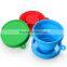 100% food grade silicone collapsible camping travel cup