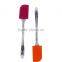Kitchen utensil personalized silicone brush spatula cookie spatula with plastic handle