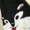 Black-white Color Long Type Elastic Haramaki Pants