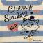 Animal Cable Knitting  Stripe V-collar Sweater for Girl
