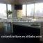 Morden design glacier white solid surfaces built kitchen cabinet