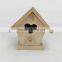 Hot sell Love shape wholesale wood carved bird houses