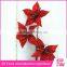 outdoor christmas decorations small artificial poinsettia flowers for christmas market