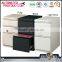 Colorful 3 drawer file cabinet movable drawer cabinet metal garage storage cabinet