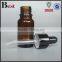 hot product cost price essential oil cosmetic dropper bottle different size high quality glass dropper bottle with black dropper