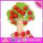 2016 new design children toy wooden magnetic apple tree W01A091